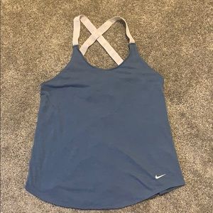 Blue Nike tank top